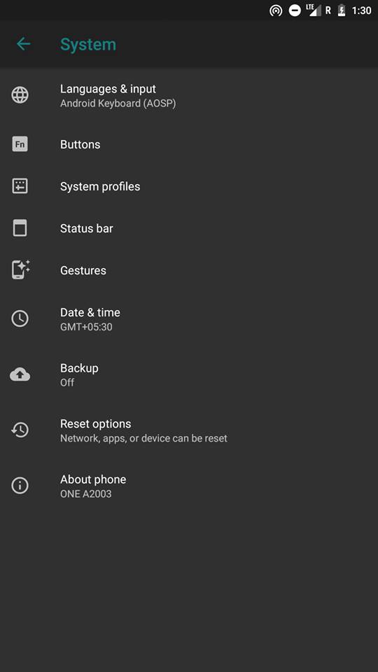 LineageOS 15.1 Screenshot