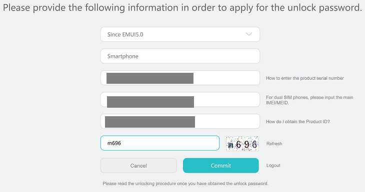 Unlock Bootloader on Huawei