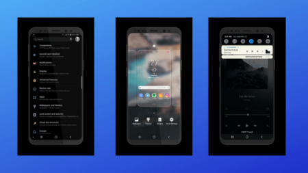 Download Night Theme APK based on Samsung Experience 10 – PIE UI elements