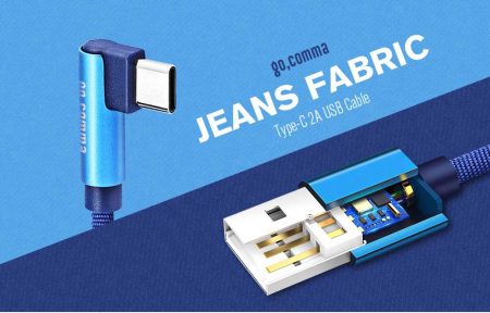 [Deal] Get Gocomma Type-C Jeans Braided 2A USB Cable at $1.99
