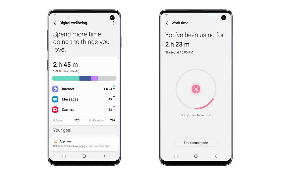 One UI 2.0 Focus Mode