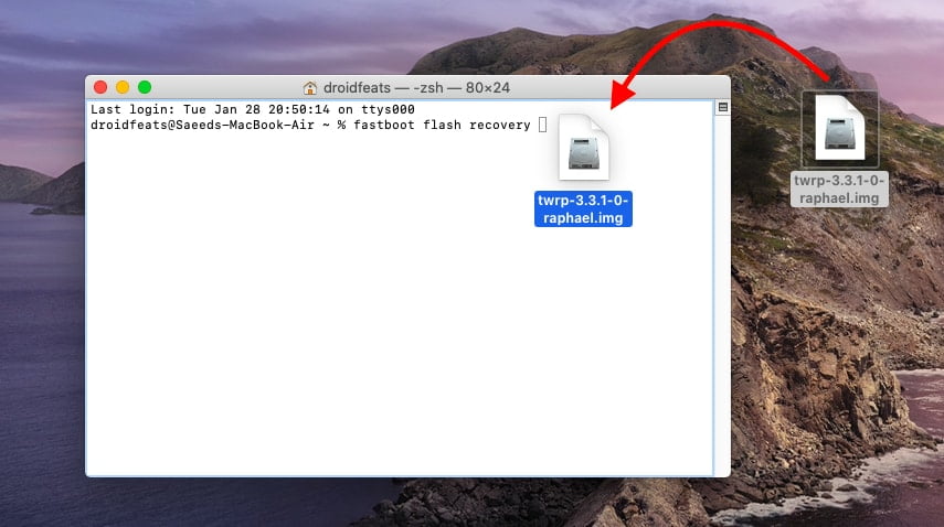 Install TWRP on Android using macOS