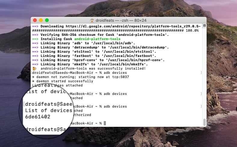 Install TWRP on Android using macOS