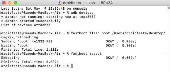 Fastboot reboot